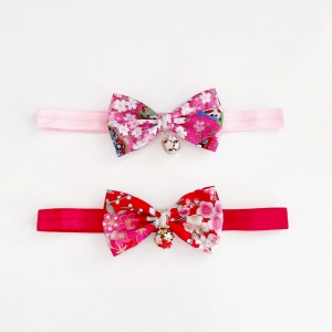 Baby Headband Bow Floral Bell CNY (BHB8760)